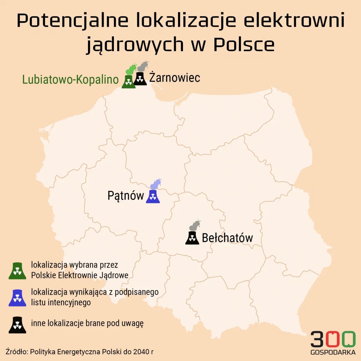 Gdzie powstaną elektrownie atomowe w Polsce? Kluczowe lokalizacje