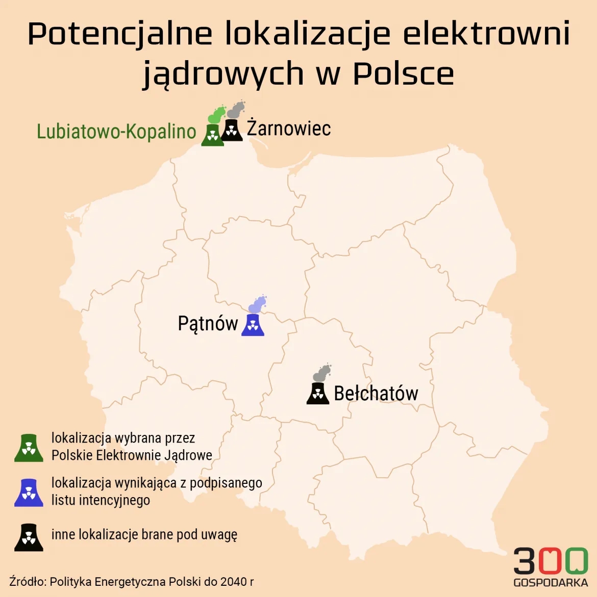 Gdzie powstaną elektrownie atomowe w Polsce? Kluczowe lokalizacje